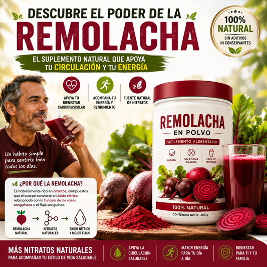 REMOLACHA EN POLVO™ | RECUPERA TU VITALIDAD