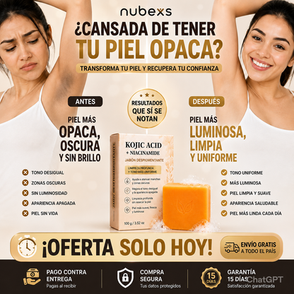 Jabón Despigmentante™ Piel Más Luminosa y Uniforme