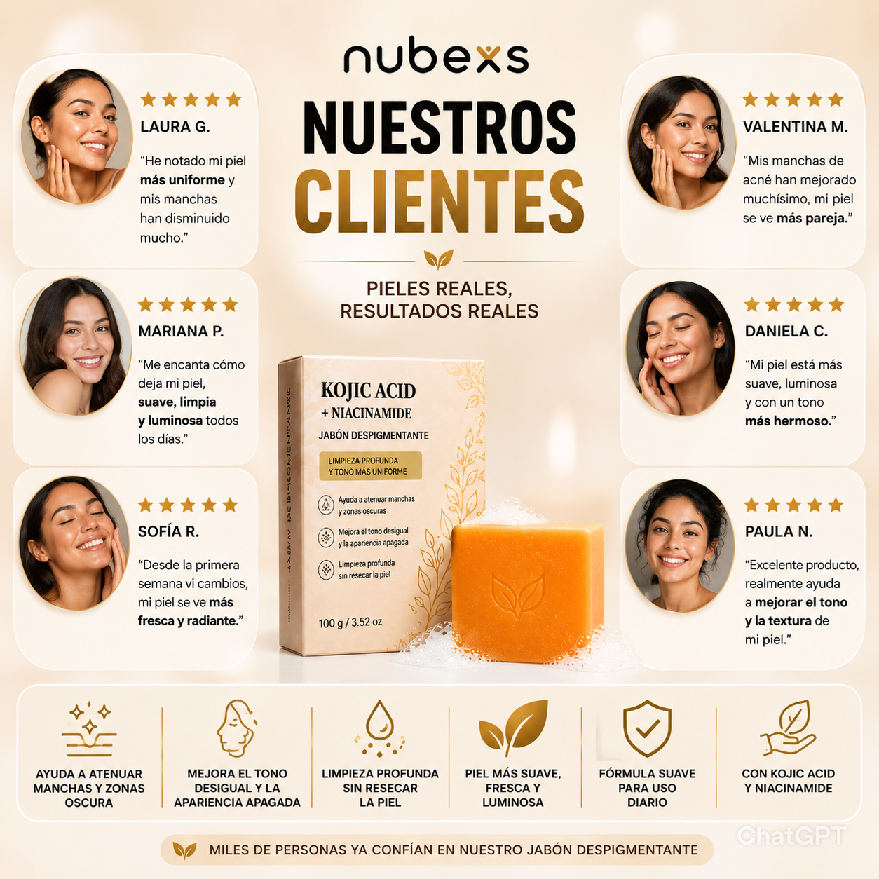 Jabón Despigmentante™ Piel Más Luminosa y Uniforme
