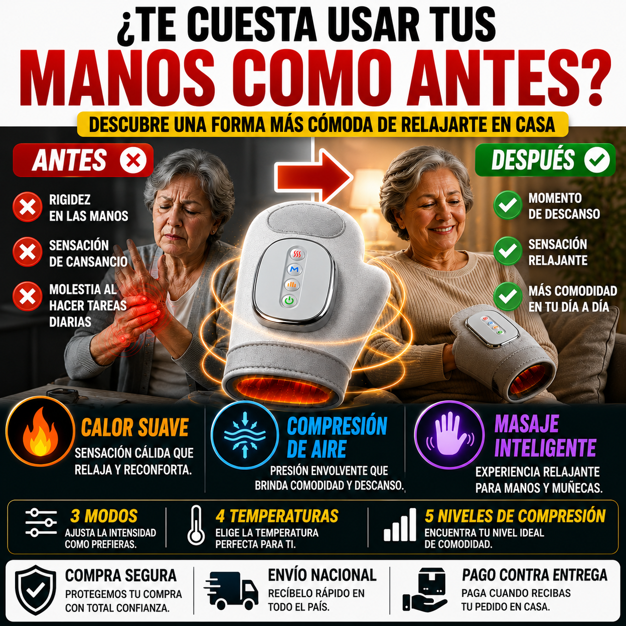 Guante Masajeador™ | Deja atrás el dolor y el cansancio