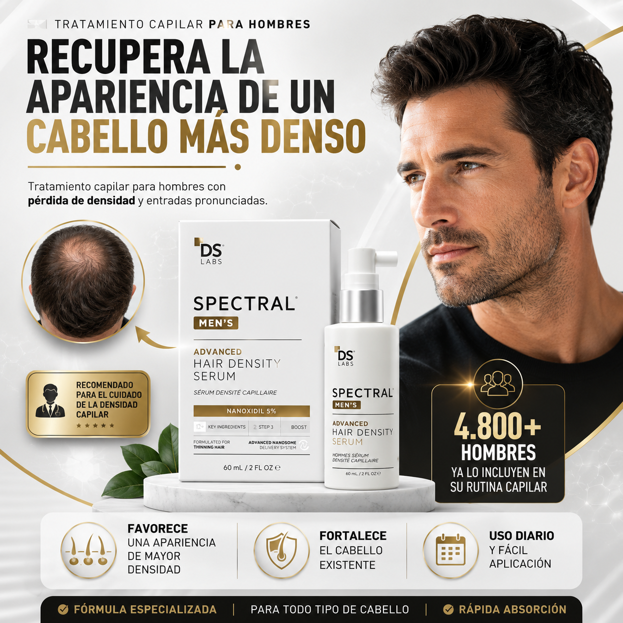 Recupera la apariencia de un cabello más denso | Spectral Premium™