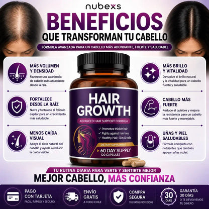 Hair Growth Nubexs™ Más cabello. Más confianza.