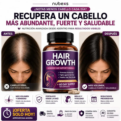Hair Growth Nubexs™ Más cabello. Más confianza.