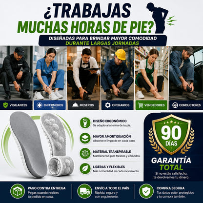 Plantillas Ergonómicas™ | Deja atrás el cansancio al caminar