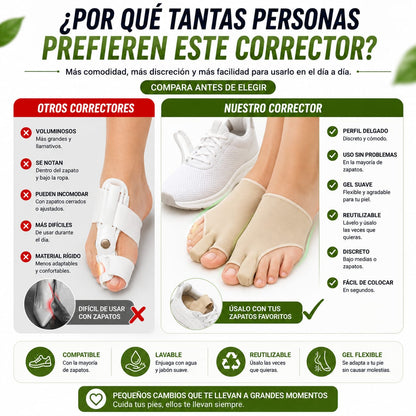 Vuelve a caminar con comodidad Calcetín Corrector de Juanetes™